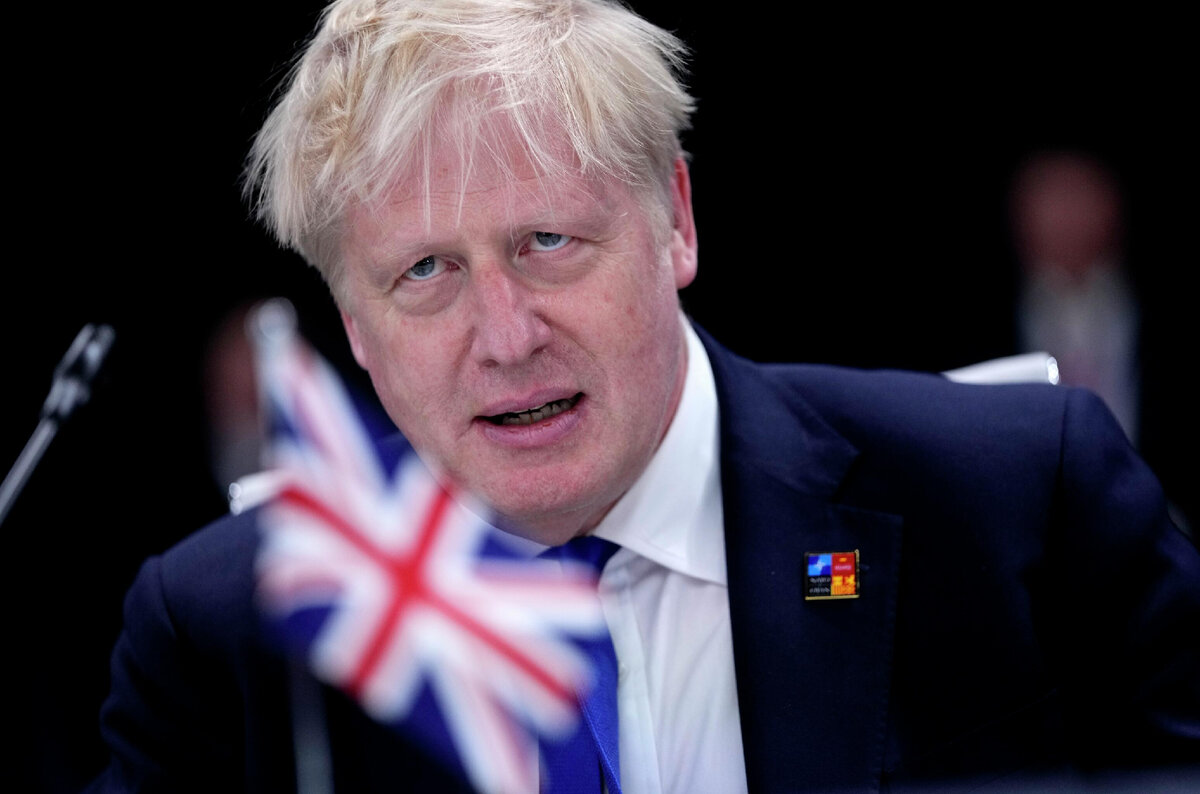 Премьер-министр Великобритании Борис Джонсон на саммите НАТО в Мадриде