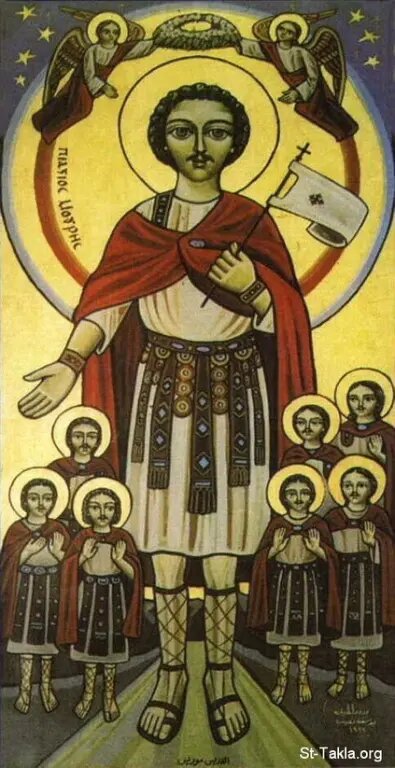 Коптская иконография. Изображение из открытых источников.