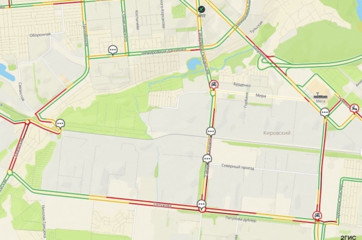    8-балльные пробки и аварии сковали дороги Новосибирска 24 декабря