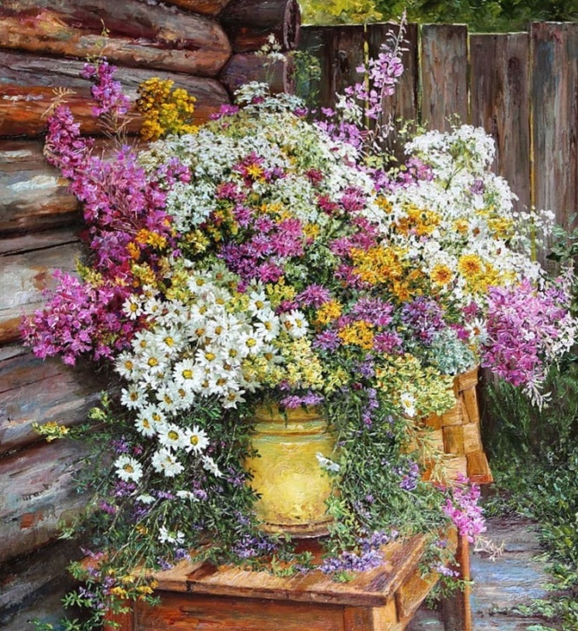 Полевые цветы.