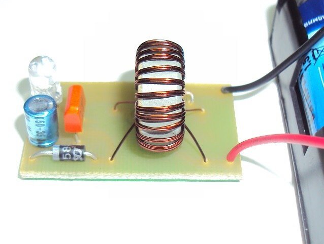 Плата радио конструктора 023 "Повышающий преобразователь питания"