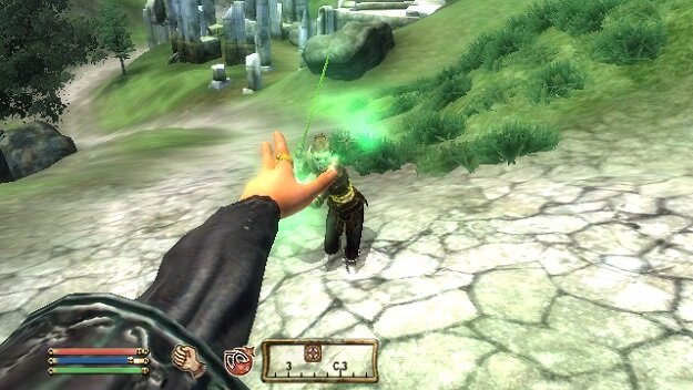 Каст заклинания паралича