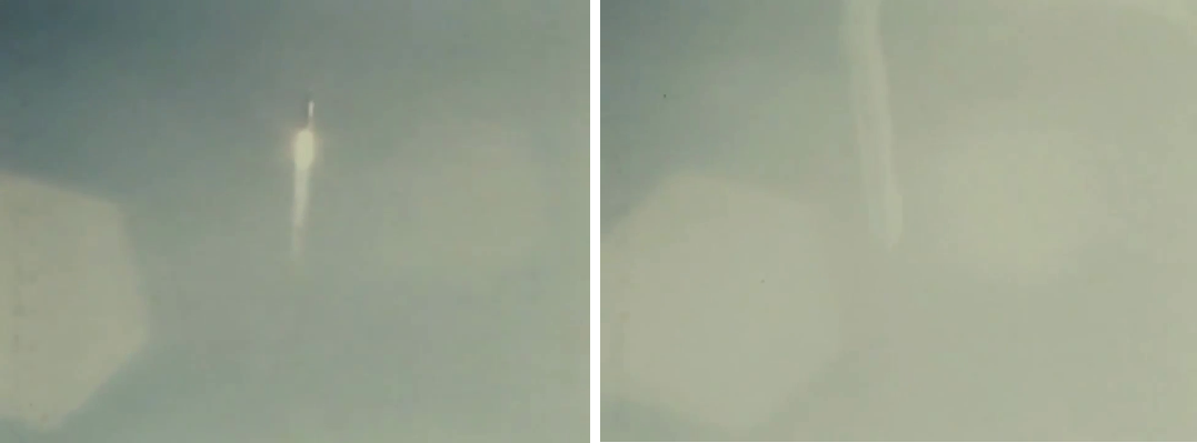 Блик диафрагмы во время съёмки "Аполлона-11"