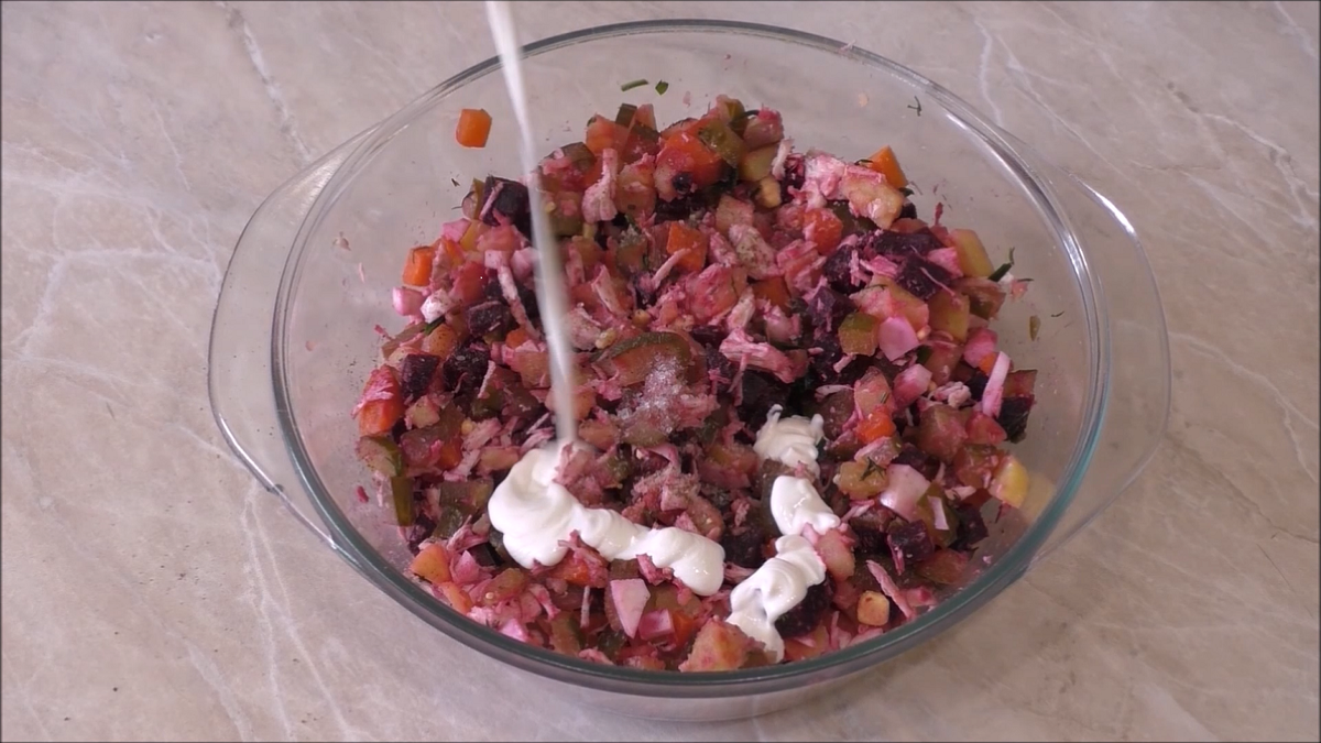 Салат и винегрет "Студенческий" - простой и вкусный рецепт с пошаговыми фото