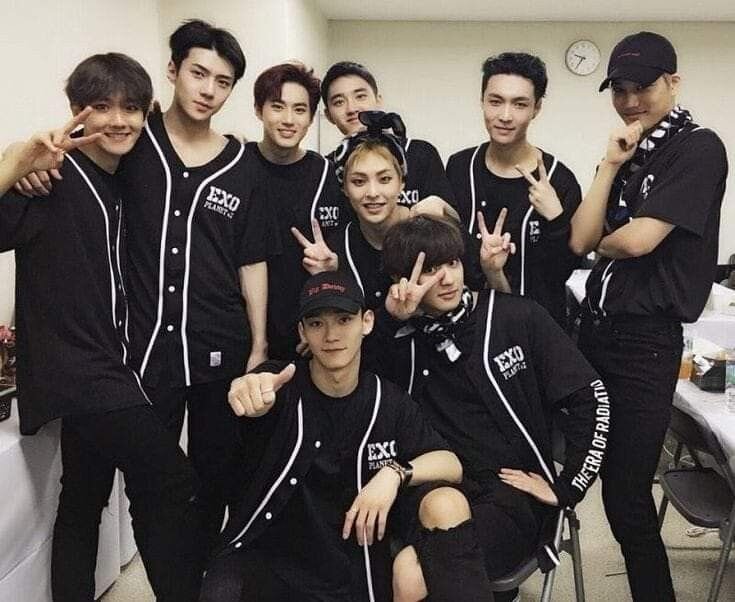 Текущий состав группы EXO, мои фавориты k-pop