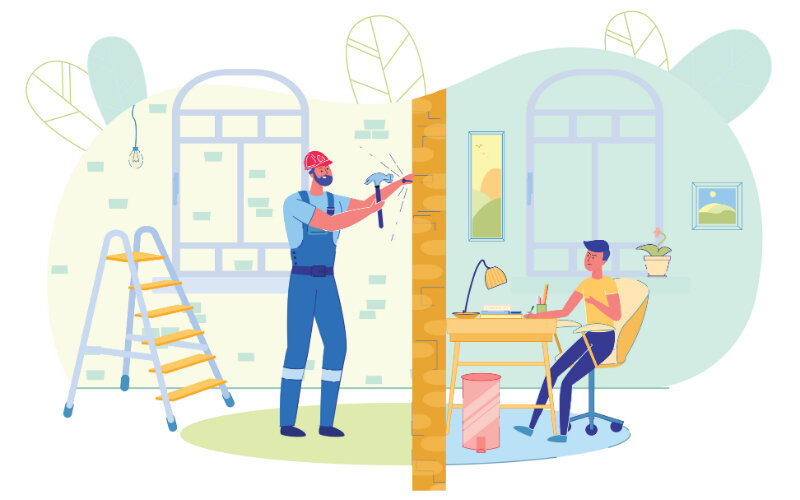 "Вечный" ремонт может приносить неудобства всем соседям