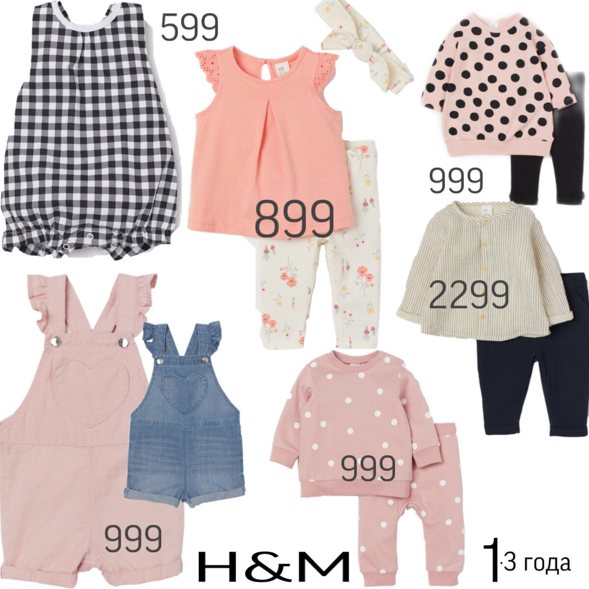 Фото коллаж из вещей  интернет магазина H&M 