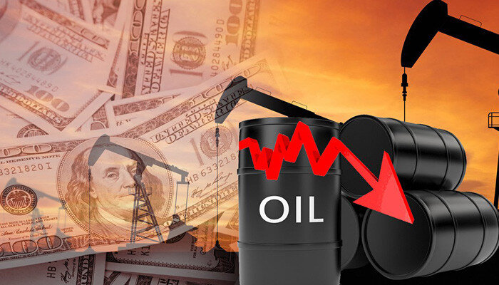 нефть в минусе