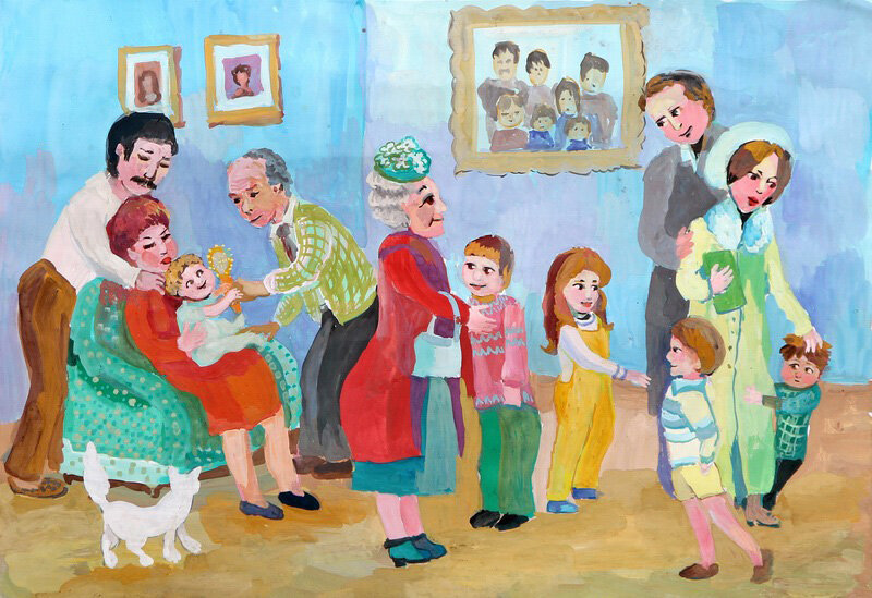 Родственники картинки для детей