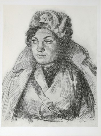 Б. Пророков. Медсестра Катюша. 1978. Источник: https://goskatalog.ru/portal/#/collections?id=22466397