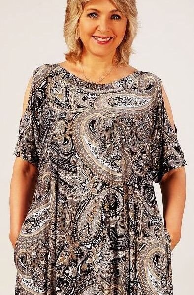 Платье свободного покроя 