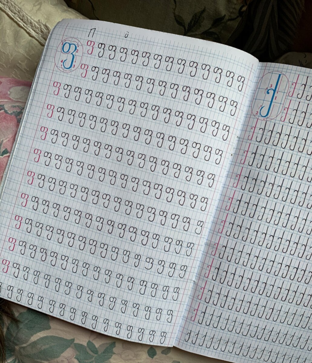 Мои прописи, буква П (лёгкая, с придыханием)