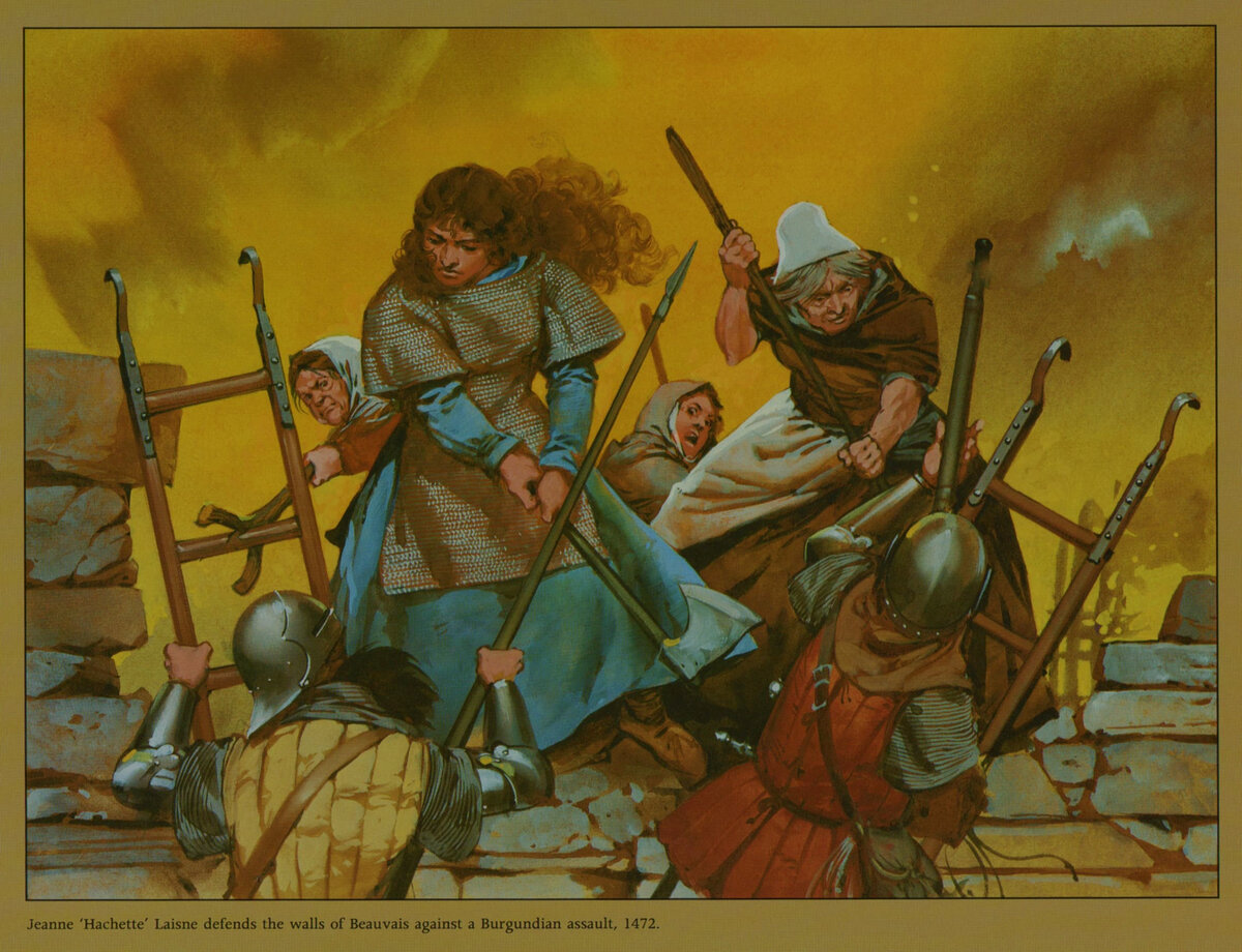 Жанна Топор в деле, 1472 год. Иллюстратор: Angus McBride