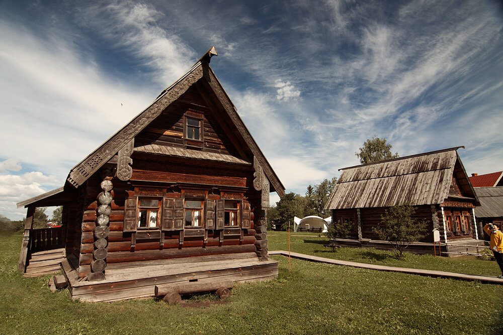 Природа дом изба Крестьянская