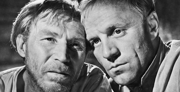 Иван Лапиков и Михаил Ульянов в ролях братьев Трубниковых. «Председатель»