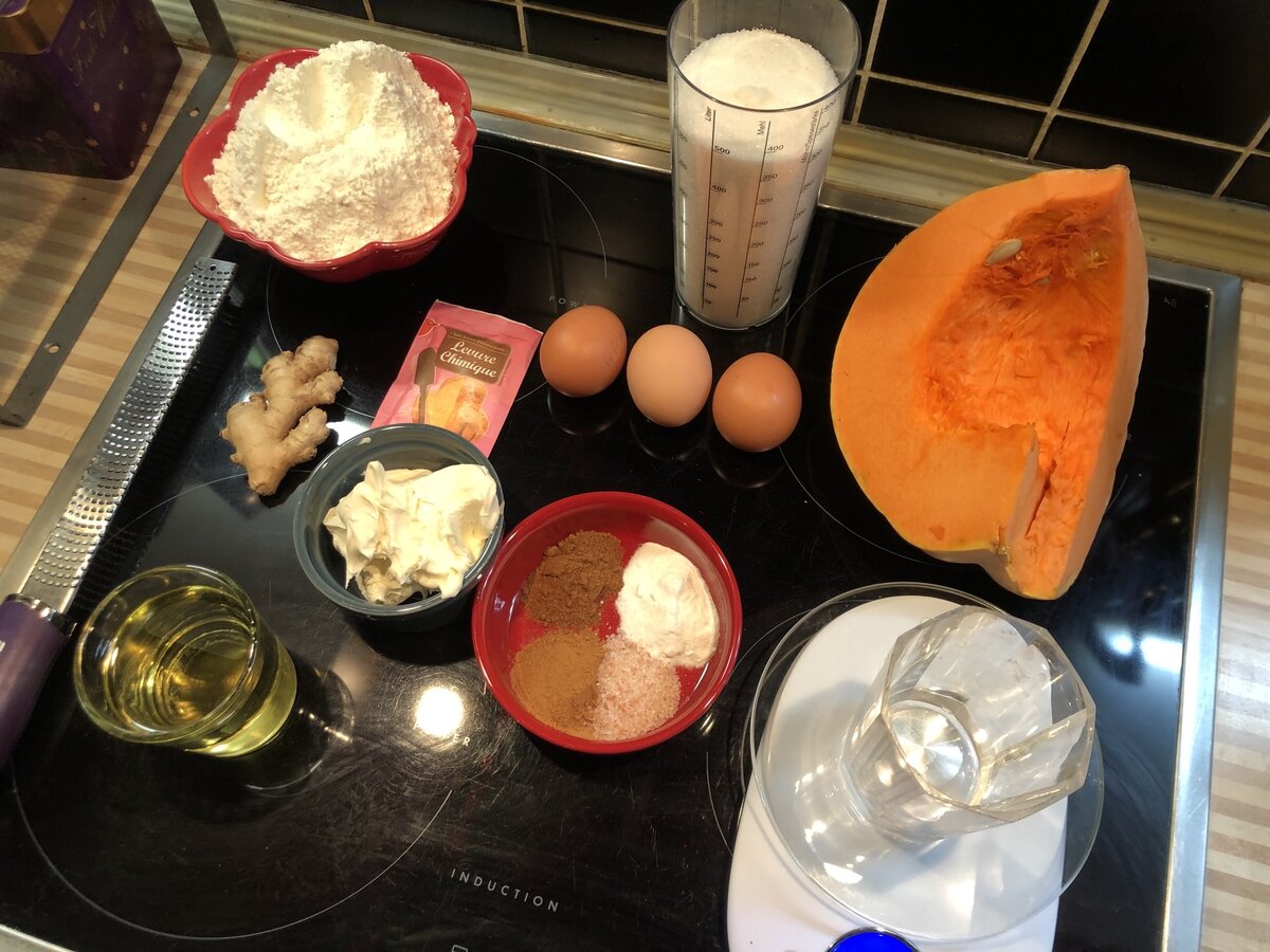 Продукты для осеннего тыквенного пирога