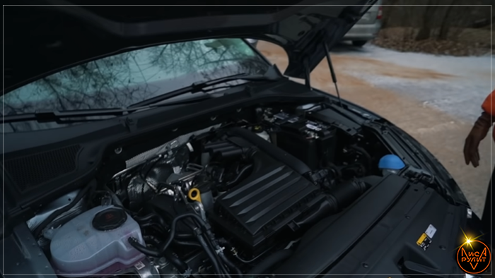 Подкапотное пространство Skoda Octavia 2020. Лиса Рулит