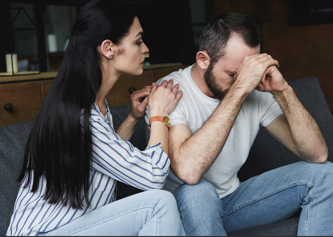 Поддержите Вашего мужчину в таком состоянии.