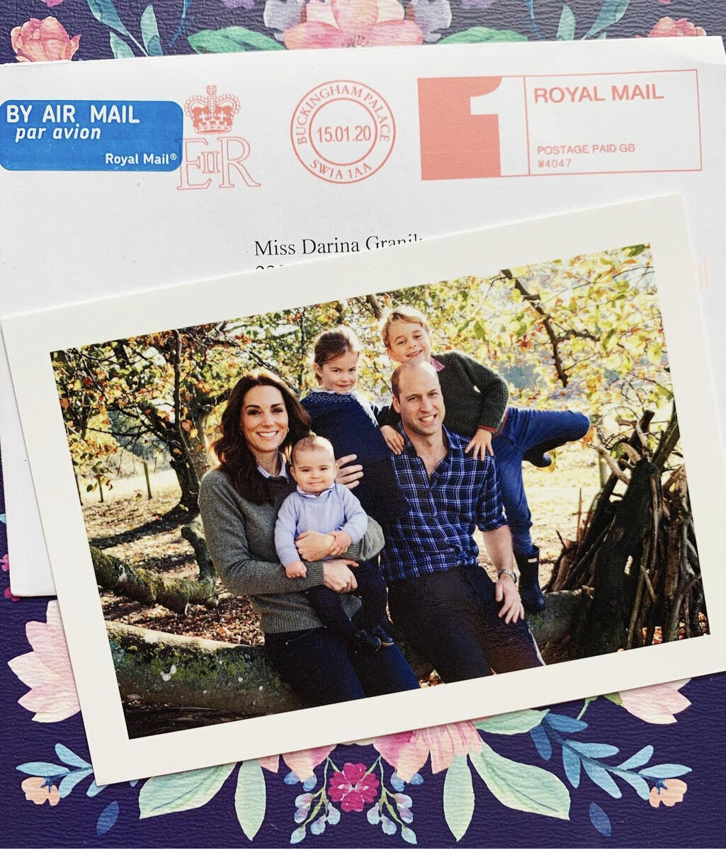 Открытка от семьи принца Уильяма