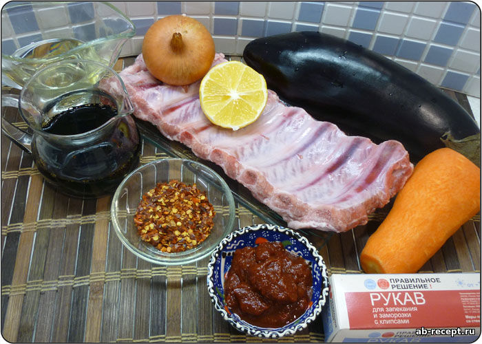 Свиные ребрышки в духовке с апельсиновым маринадом