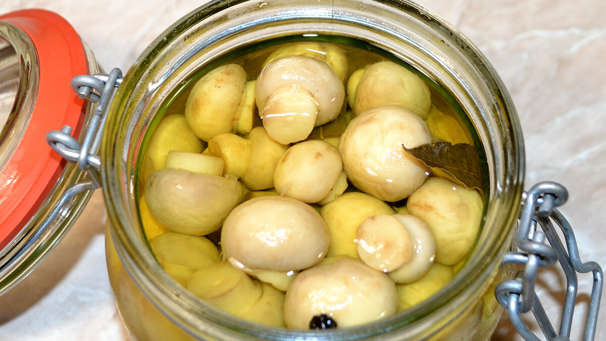 Рецепт быстрого приготовления маринованных шампиньонов