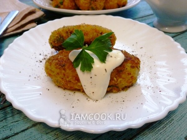 Котлеты морковно-куриные с оливками и сыром (без яиц) : Вторые блюда