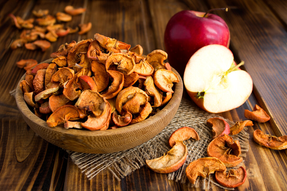 Сушеные яблоки