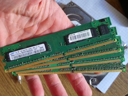 There were a lot of RAM cards piled up and I had to go through them all to see if they had anything to do with it.