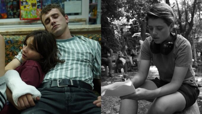 Герои фильма "Солнце моё" (слева) и Шарлотта Уэллс (справа). Первый короткометражный фильм Шарлотты Уэллс “Вторник” (2015, Tuesday) был посвящён потере её отца, которая произошла, когда она была подростком. “Я хотела исследовать другой период в этих отношениях, как молодой отец и его дочь находятся на отдыхе. Даже просто визуально наличие молодого родителя, такого как молодой человек и его дочь, просто казалось чем-то интересным, весёлым и неотразимым”, - сказал Уэллс порталу Variety.