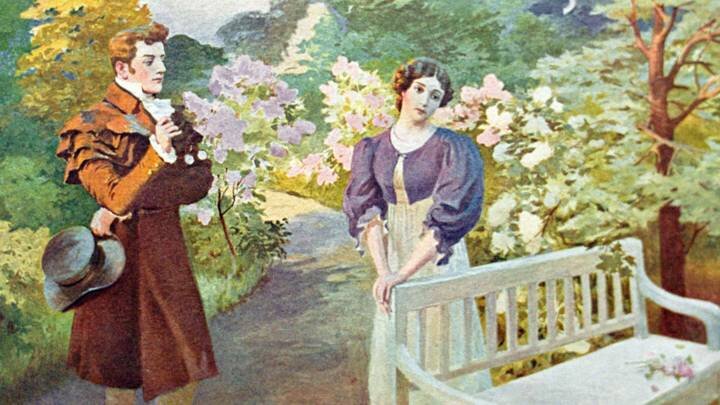 Иллюстрация художницы Самокиш-Судковской к роману «Евгений Онегин», 1911 год / Фото: Николай Никитин / ТАСС 