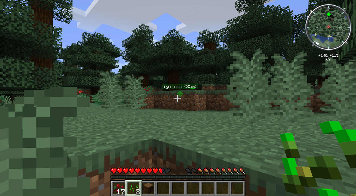 Отображение маркера и миникарты