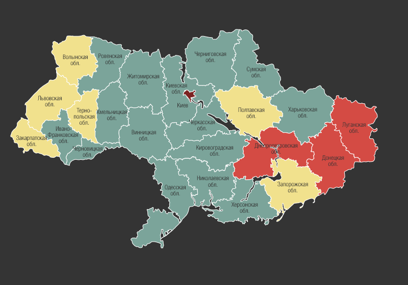 Карта украины 2013 год