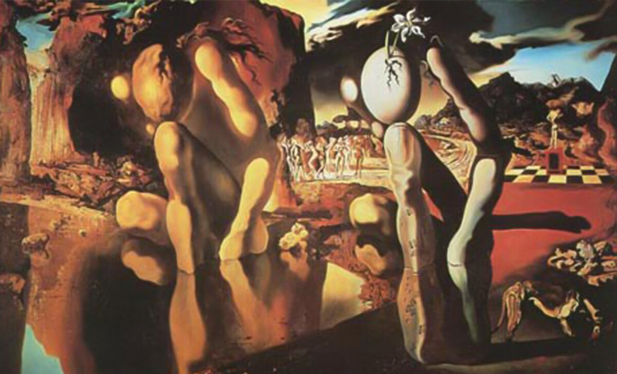 Сальвадор Дали «Метаморфозы Нарцисса», 1937