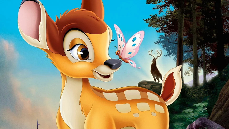 Кадр из м/ф "Бэмби"