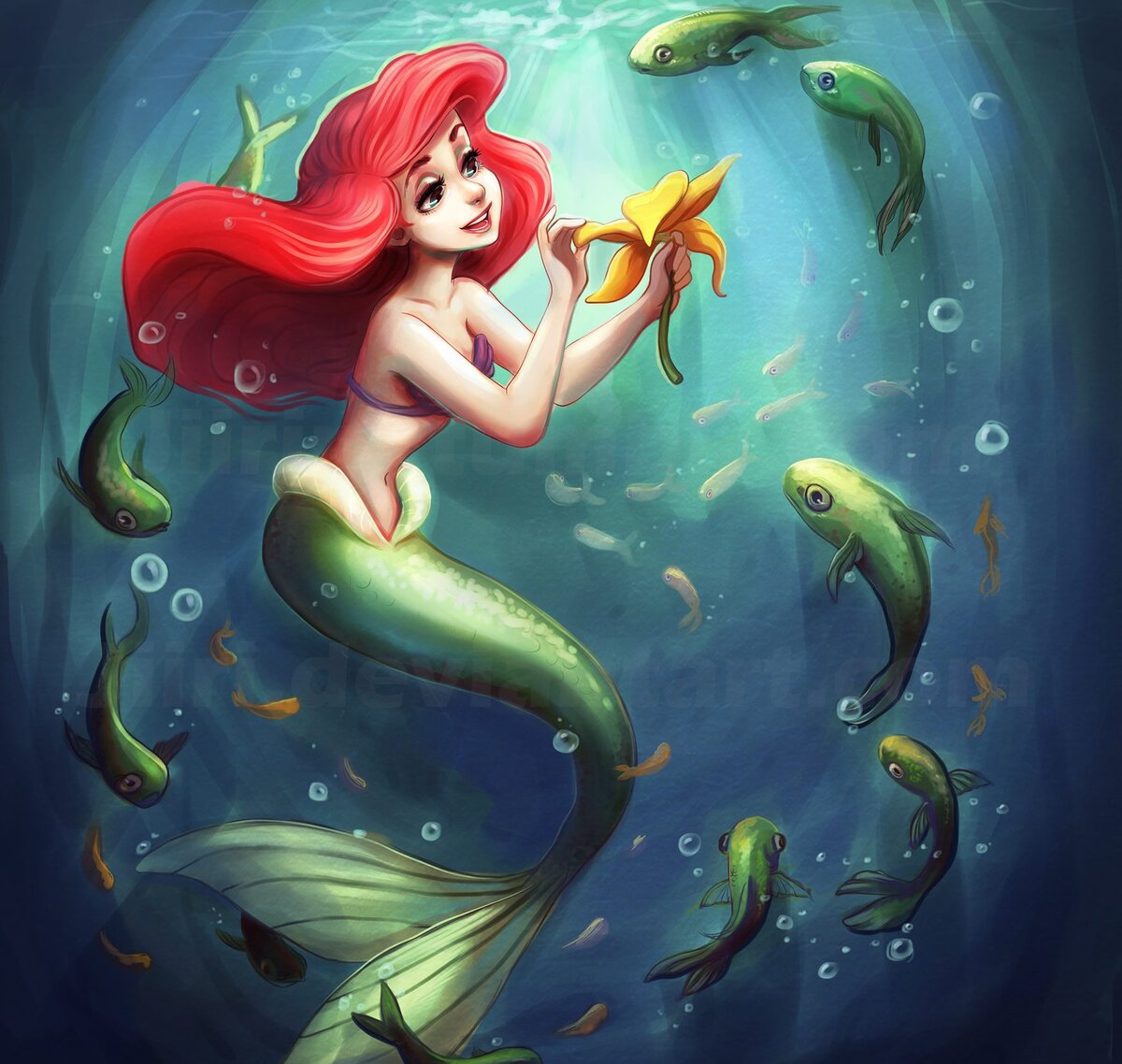 Фрагмент мультсериала "Русалочка"