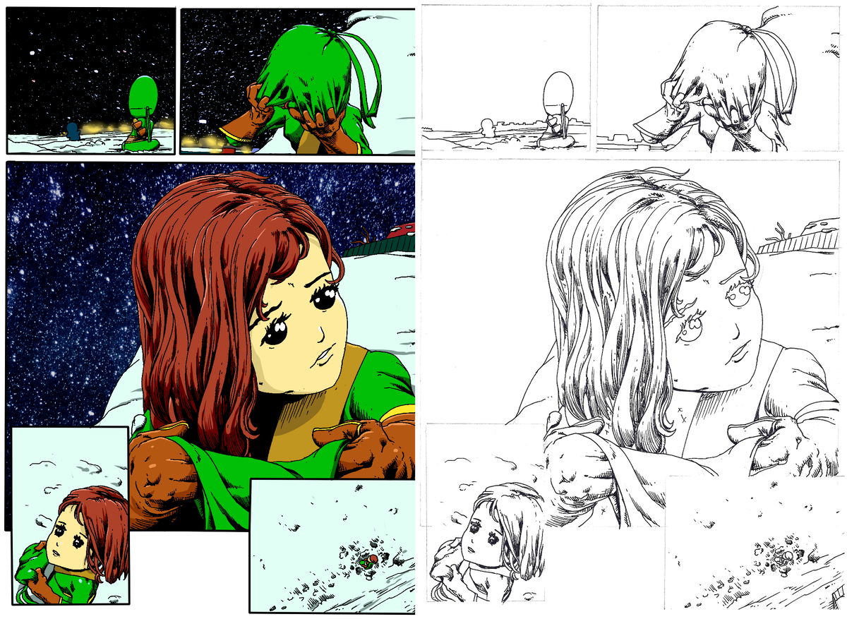 конечная страница, которая содержит сюжетный поворот