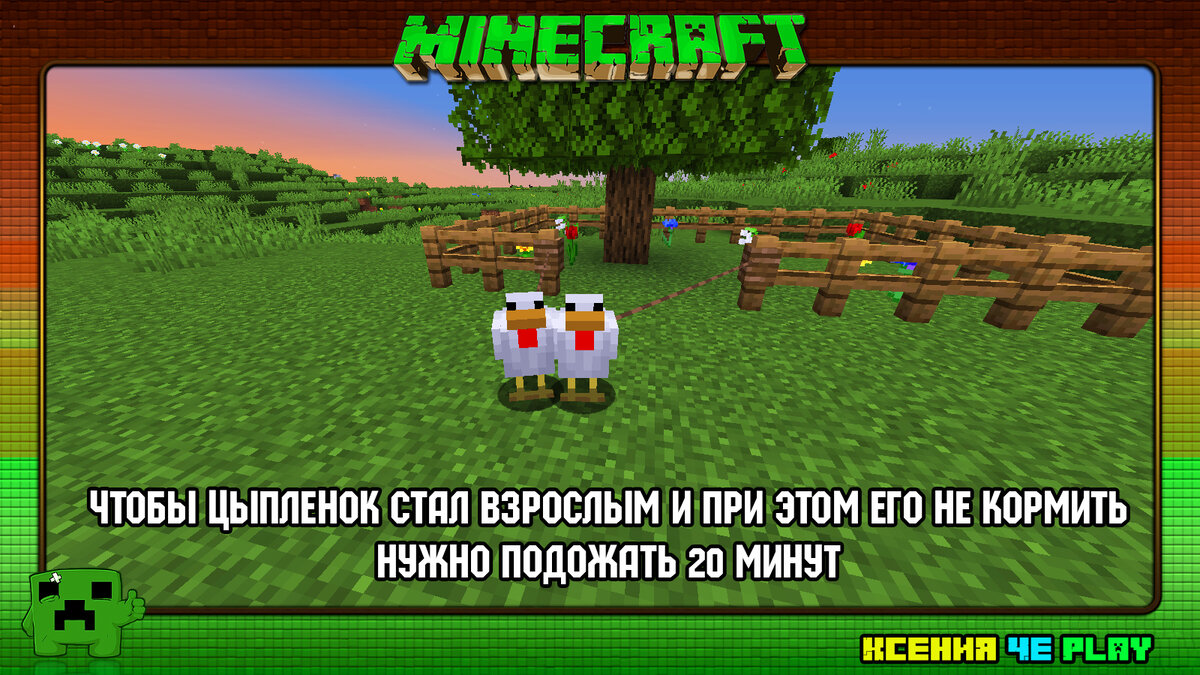 Цыплёнок в Майнкрафт