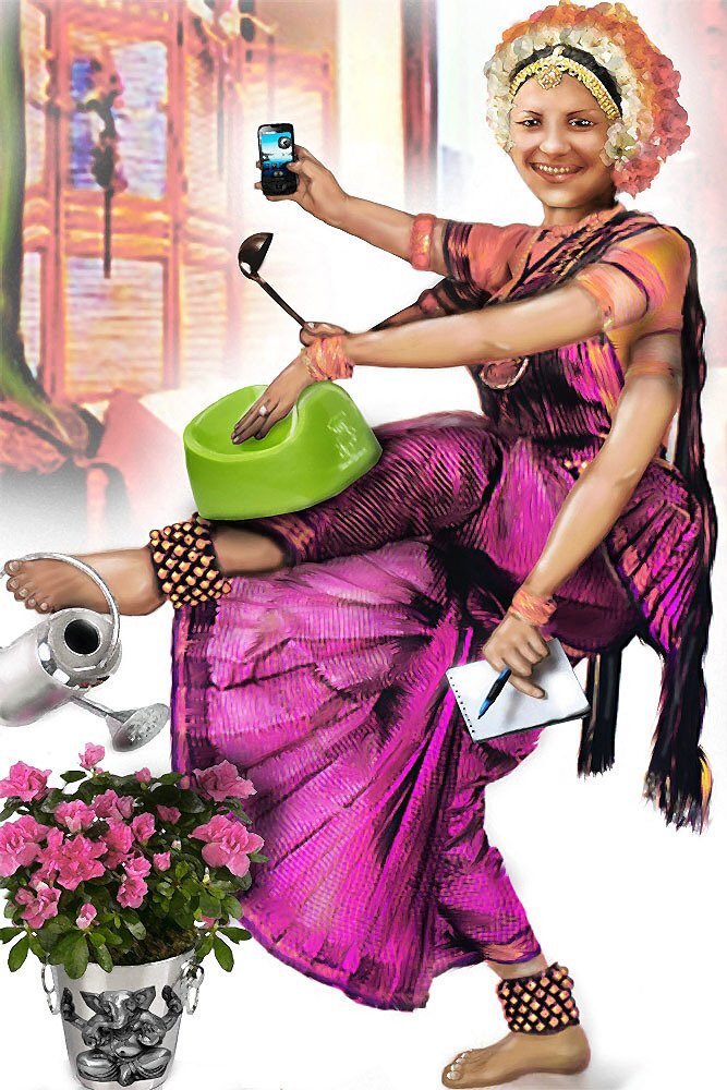 Домохозяйка картинки для детей. Многорукая женщина. Жена на все руки. Многорукая женщина домохозяйка. Домохозяйка.