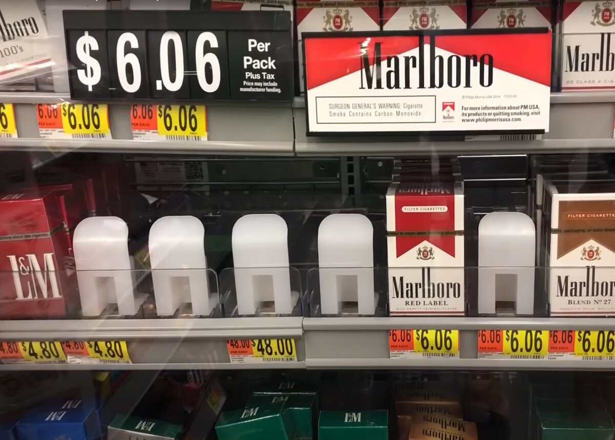 Цена сигарет на сегодняшний день