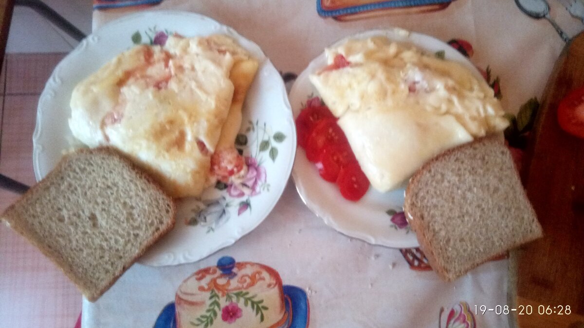 омлет с одного яйца с начинкой 