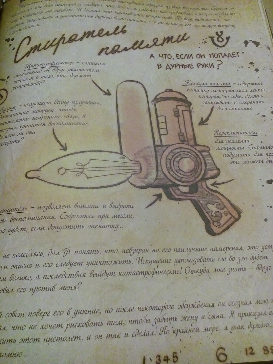 Зарисовка стирателя в Дневнике