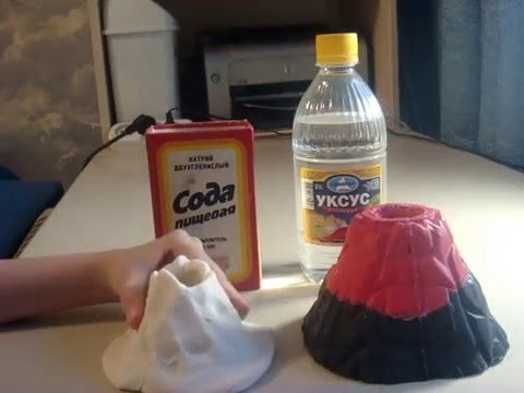 8 разных способов сделать вулкан из соды, уксуса и воды