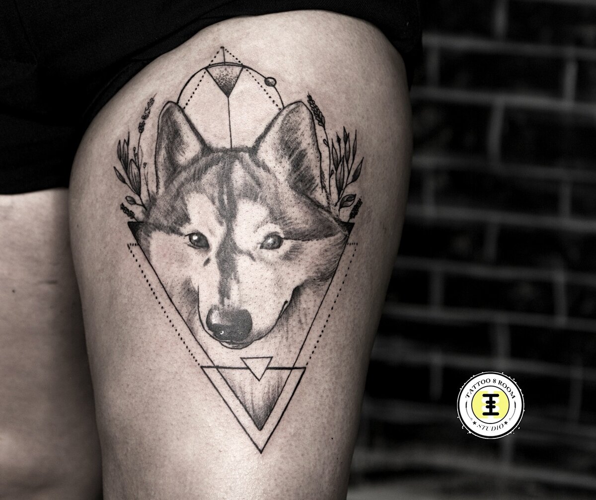 Тату (татуировки) Собака: мужские и женские татуировки, фото и эскизов от лучших тату-мастеров