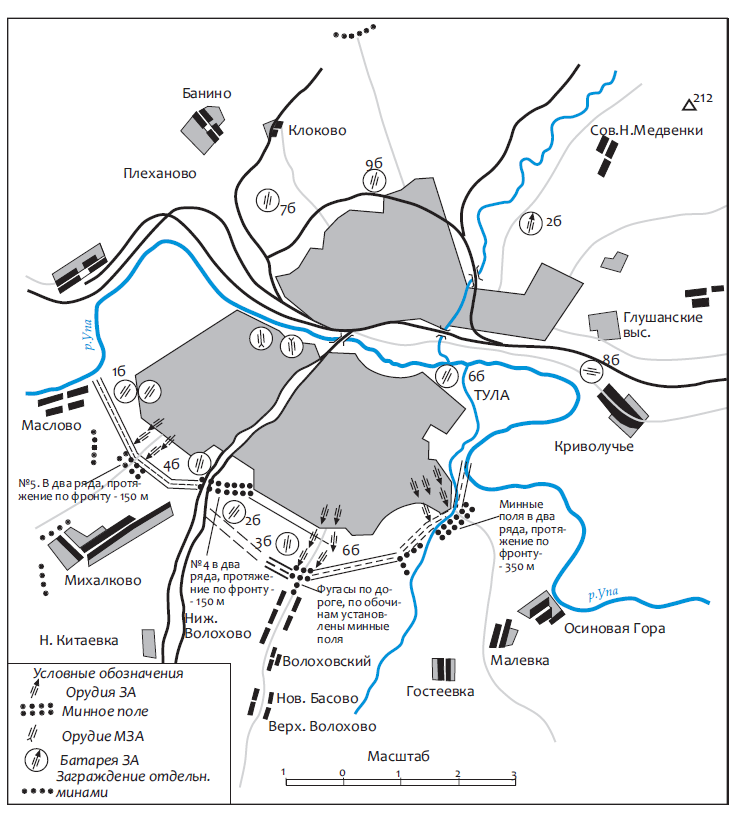 Оборона тулы в 1941 году карта