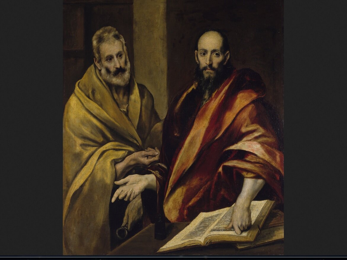 Эль Греко "Апостолы Петр и Павел". Эрмитаж.