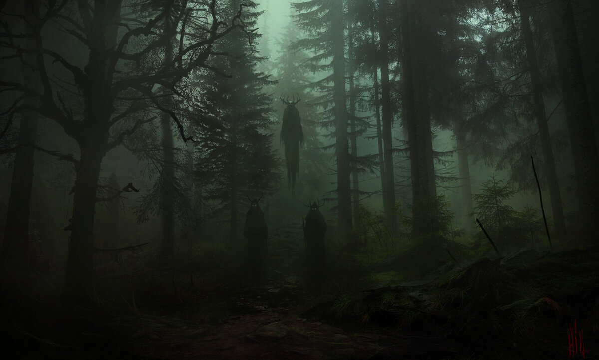 Ночные хорроры. Таинственный лес Шьямалана. Страшный лес.