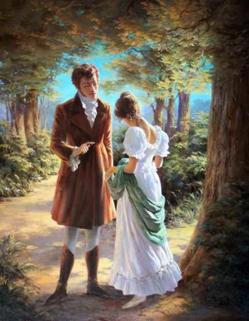 иллюстрация к роману "Евгений Онегин"