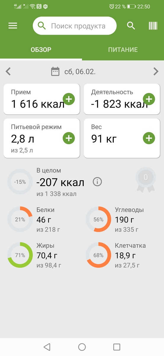 Первый день посчитан. 