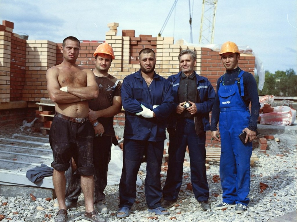 Работа на стройке