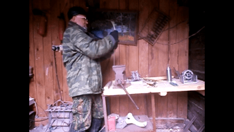 Выдавливание сердцевины побега